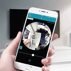 Secure Lite Cam app in cellphone